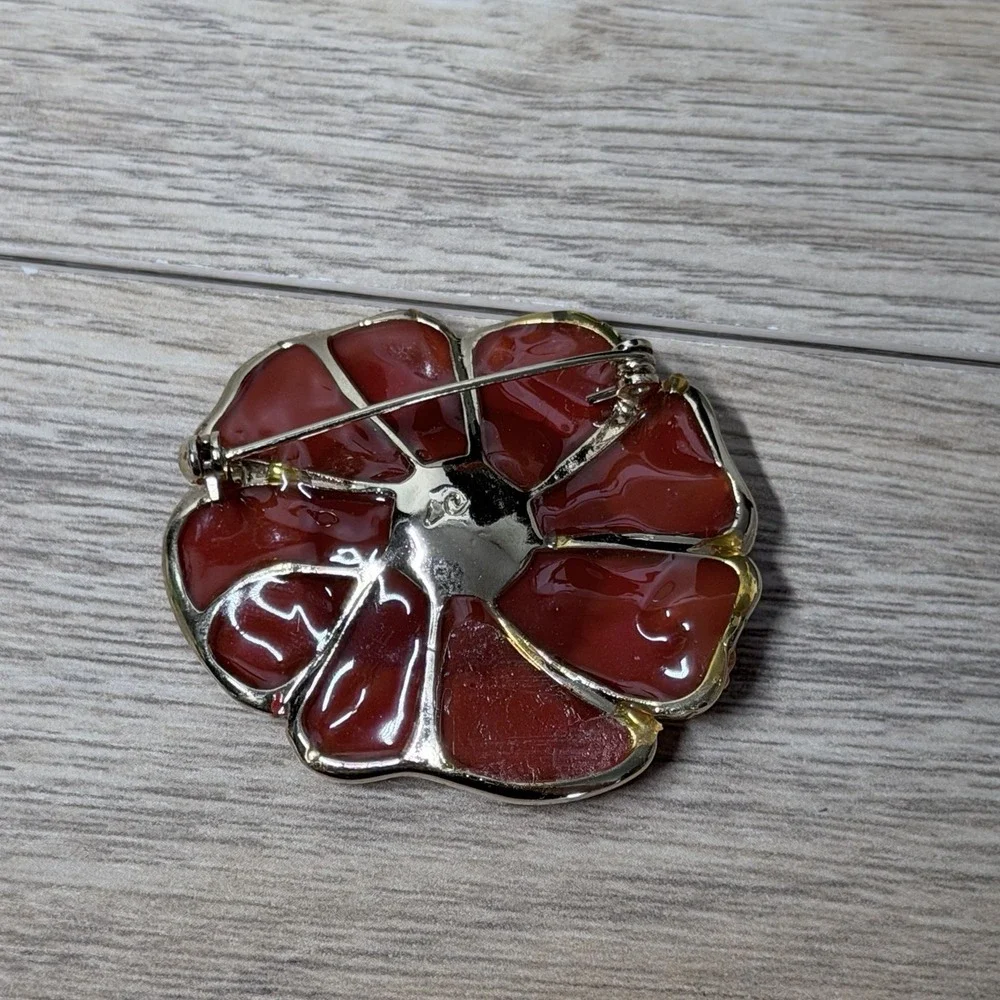 Vintage Liz Claiborne Flower Brooch Vintage Inspired Cottagecore Statement‎ Pin